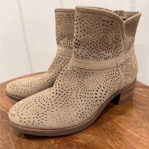 UGG Darling Seaweed Perforated Suede Ankle Boots